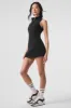 Alosoft Carefree 1/2 Zip Dress - Black sold by Alo Yoga