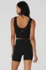 Ribbed Wellness Tank - Black sold by Alo Yoga