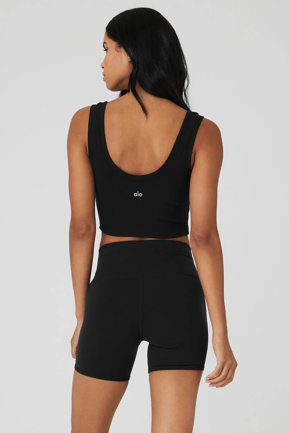 Ribbed Wellness Tank - Black sold by Alo Yoga product image thumbnail 2