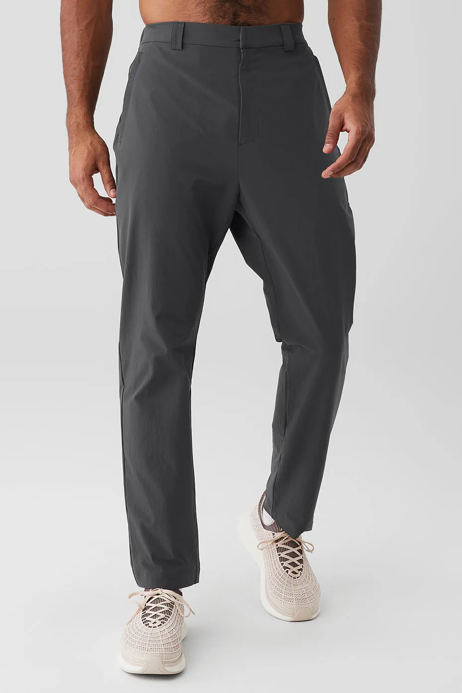 Co-Op Cropped Tech Trouser - Anthracite sold by Alo Yoga