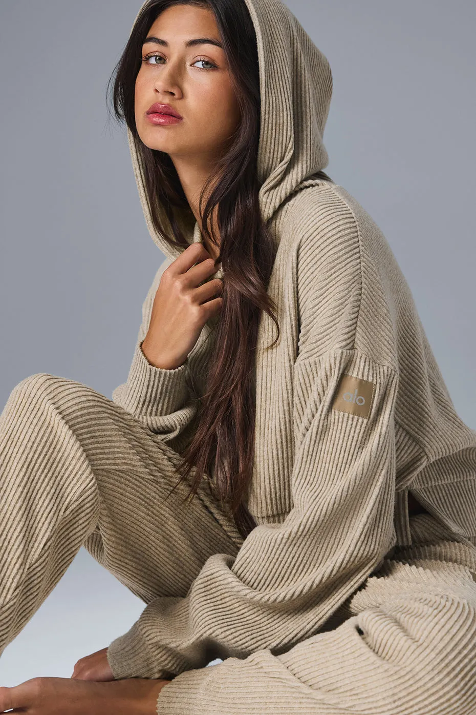 Muse Hoodie - Gravel Heather sold by Alo Yoga product image thumbnail 4