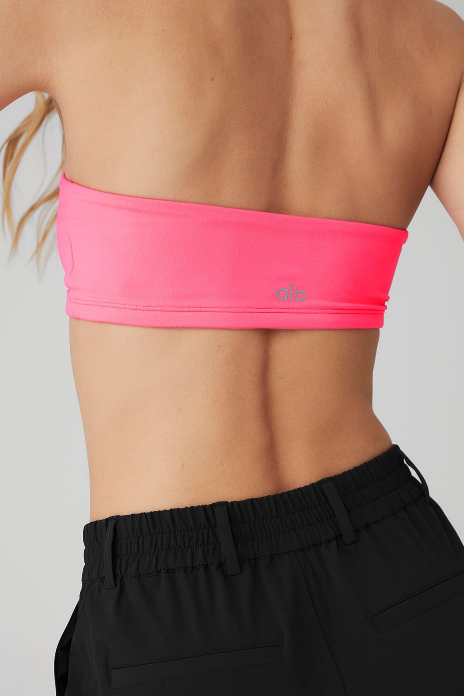 Alosoft Breeze Bandeau - Fluorescent Pink Coral sold by Alo Yoga product image thumbnail 5