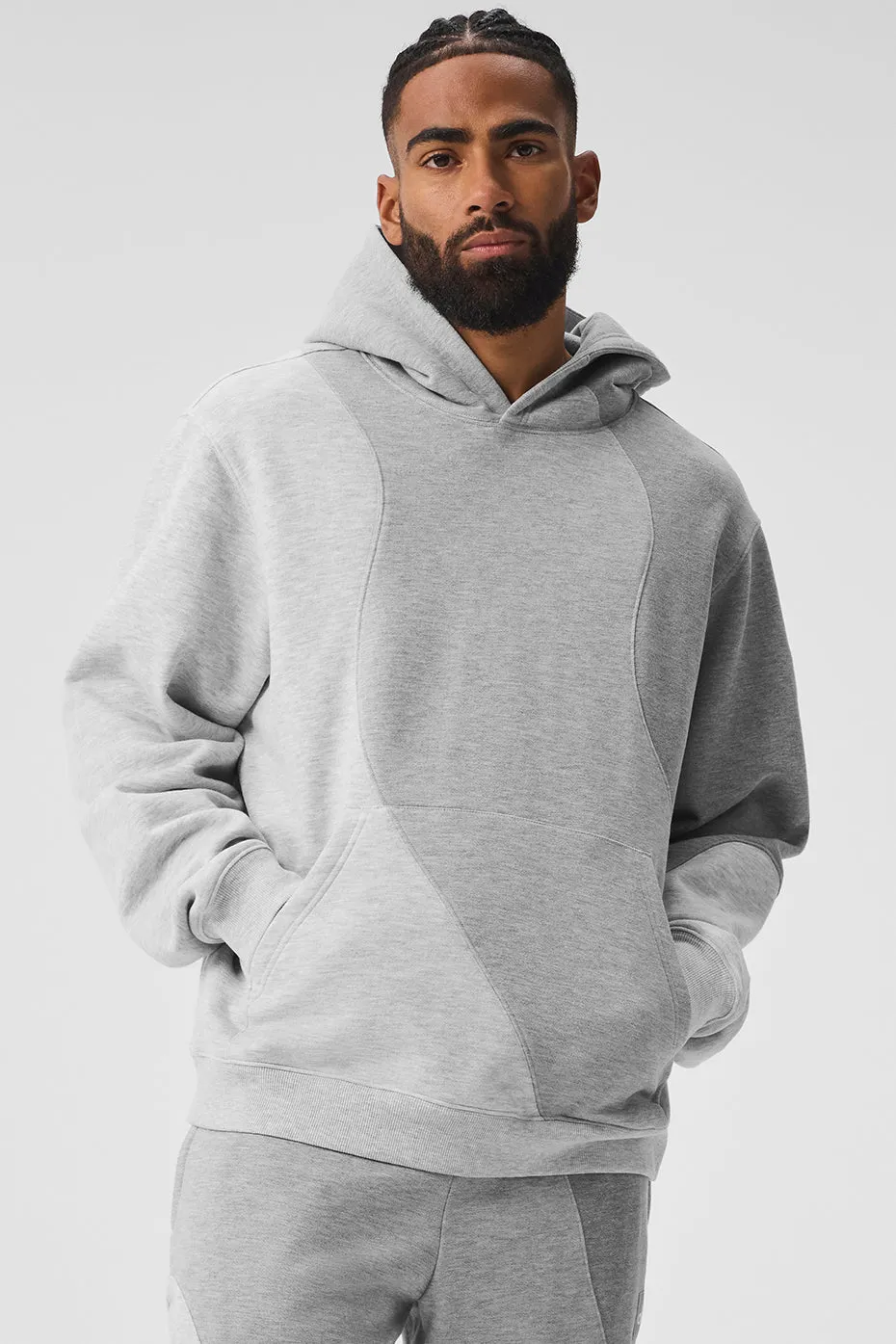 Make Waves Hoodie - Athletic Heather Grey Tonal sold by Alo Yoga