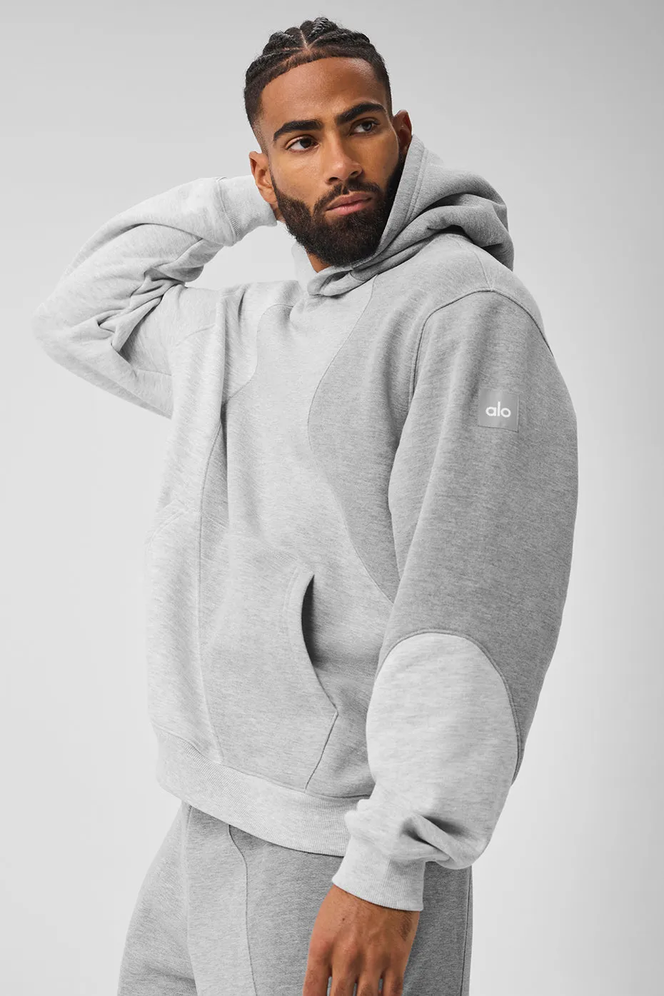 Make Waves Hoodie - Athletic Heather Grey Tonal sold by Alo Yoga product image thumbnail 3