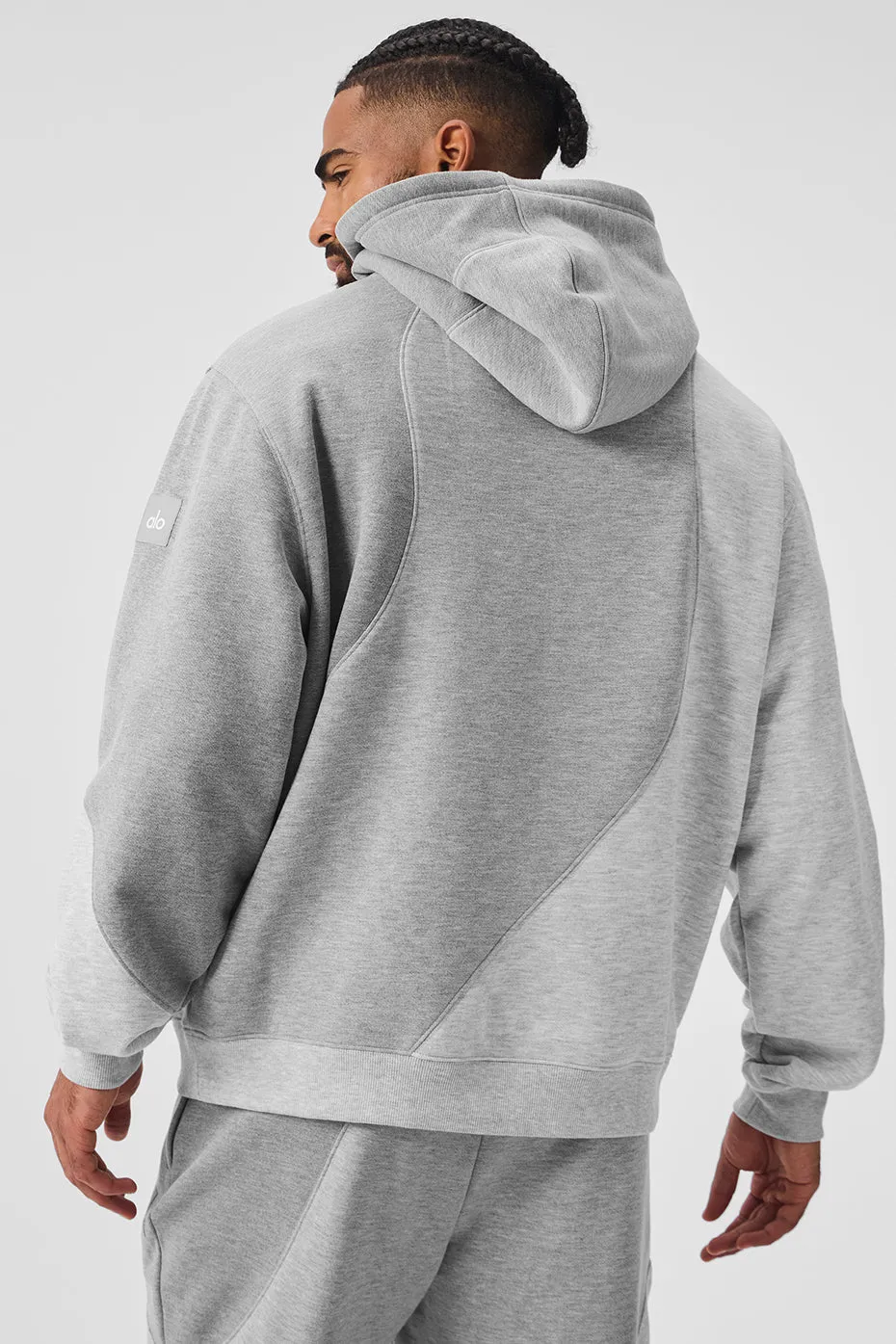 Make Waves Hoodie - Athletic Heather Grey Tonal sold by Alo Yoga product image thumbnail 2