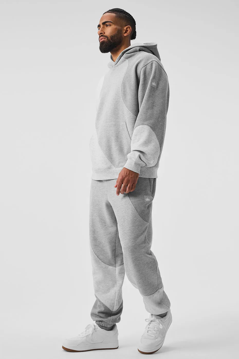 Make Waves Hoodie - Athletic Heather Grey Tonal sold by Alo Yoga product image thumbnail 4