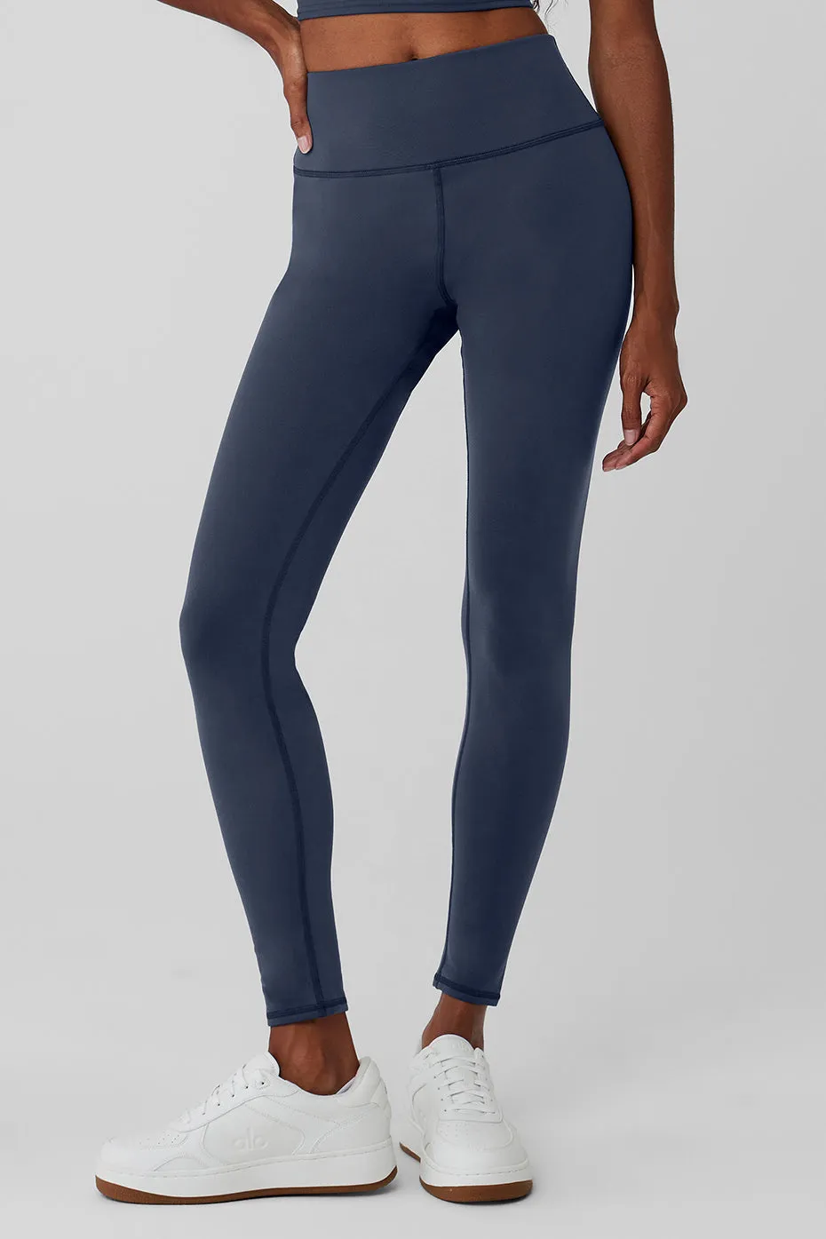 Airbrush Winter Warm High-Waist Nocturne Legging - Navy sold by Alo Yoga