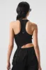 Alosoft Ribbed Revelation Tank - Black sold by Alo Yoga