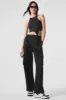 Alosoft Ribbed Revelation Tank - Black sold by Alo Yoga