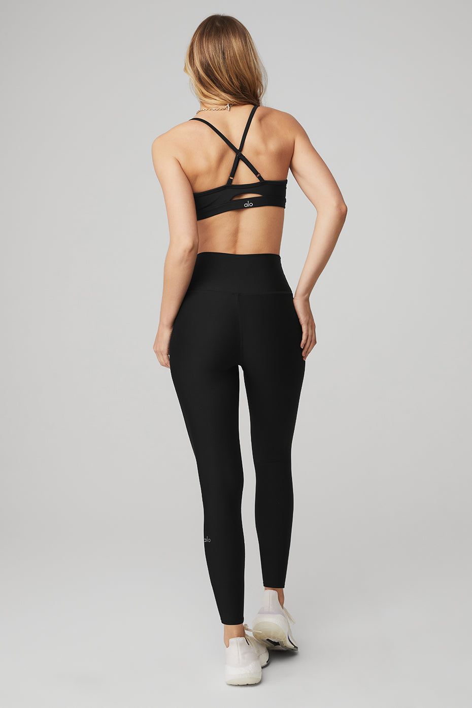 Airlift Intrigue Bra & 7/8 High-Waist Airlift Legging Set - Black sold by Alo Yoga product image thumbnail 3