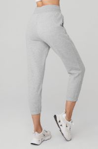 7/8 Easy Sweatpant - Athletic Heather Grey sold by Alo Yoga