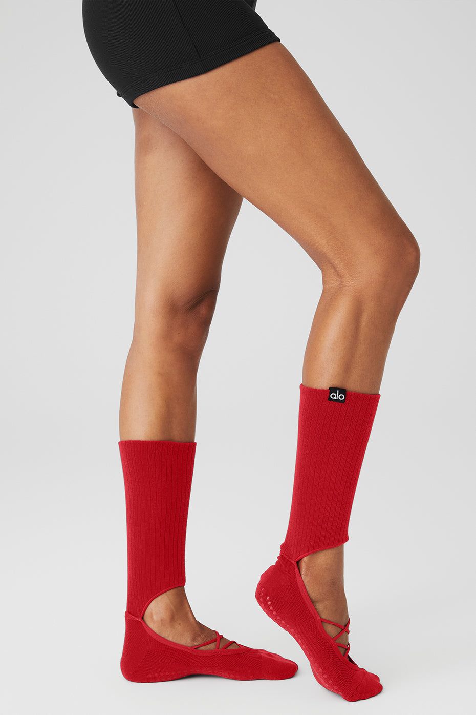 Women's Strappy Siren Grip Sock - Classic Red sold by Alo Yoga product image thumbnail 2