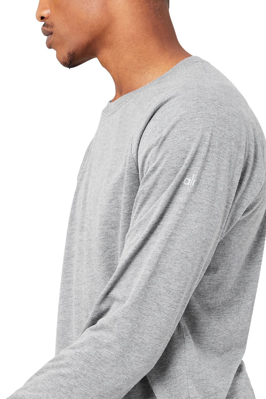 Triumph Long Sleeve Tee - Grey Heather sold by Alo Yoga product image thumbnail 4