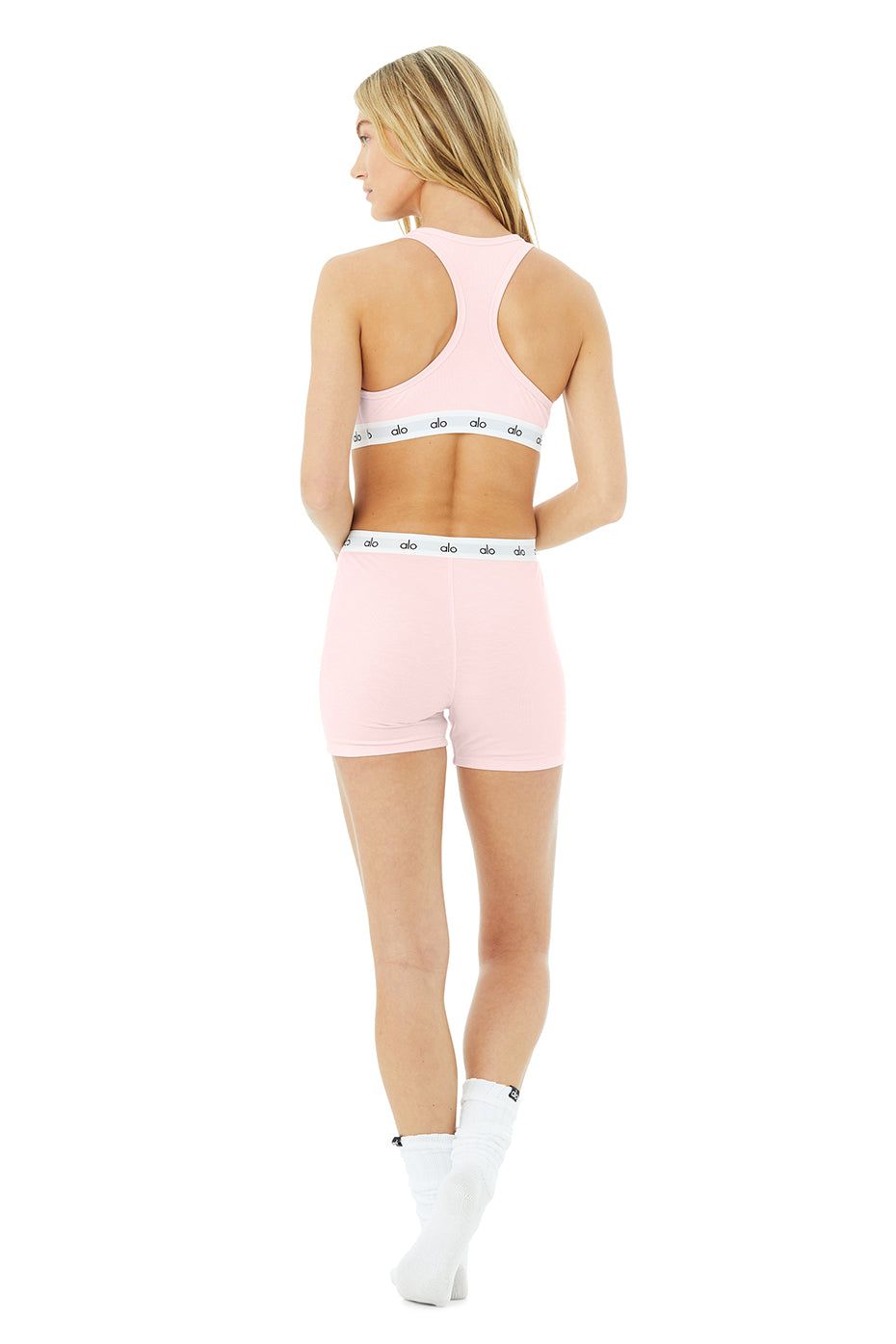 Icon Ribbed Henley Bra & Icon Ribbed Boyshort Set sold by Alo Yoga product image thumbnail 7