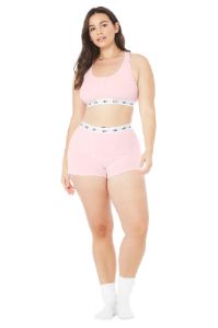 Icon Ribbed Henley Bra & Icon Ribbed Boyshort Set | Parallel