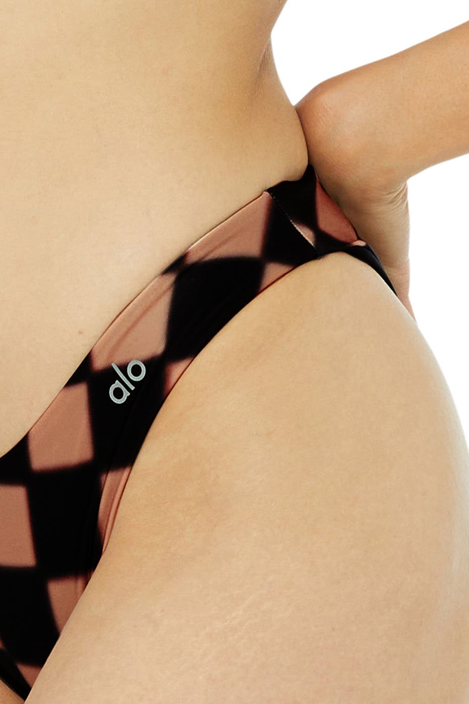 Alo x Frankies Bikinis Haven Bottom - Black Checker sold by Alo Yoga product image thumbnail 4