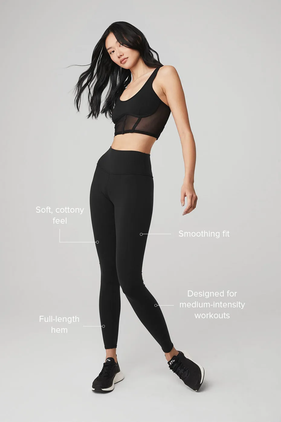 High-Waist Airbrush Legging - Black sold by Alo Yoga product image thumbnail 2
