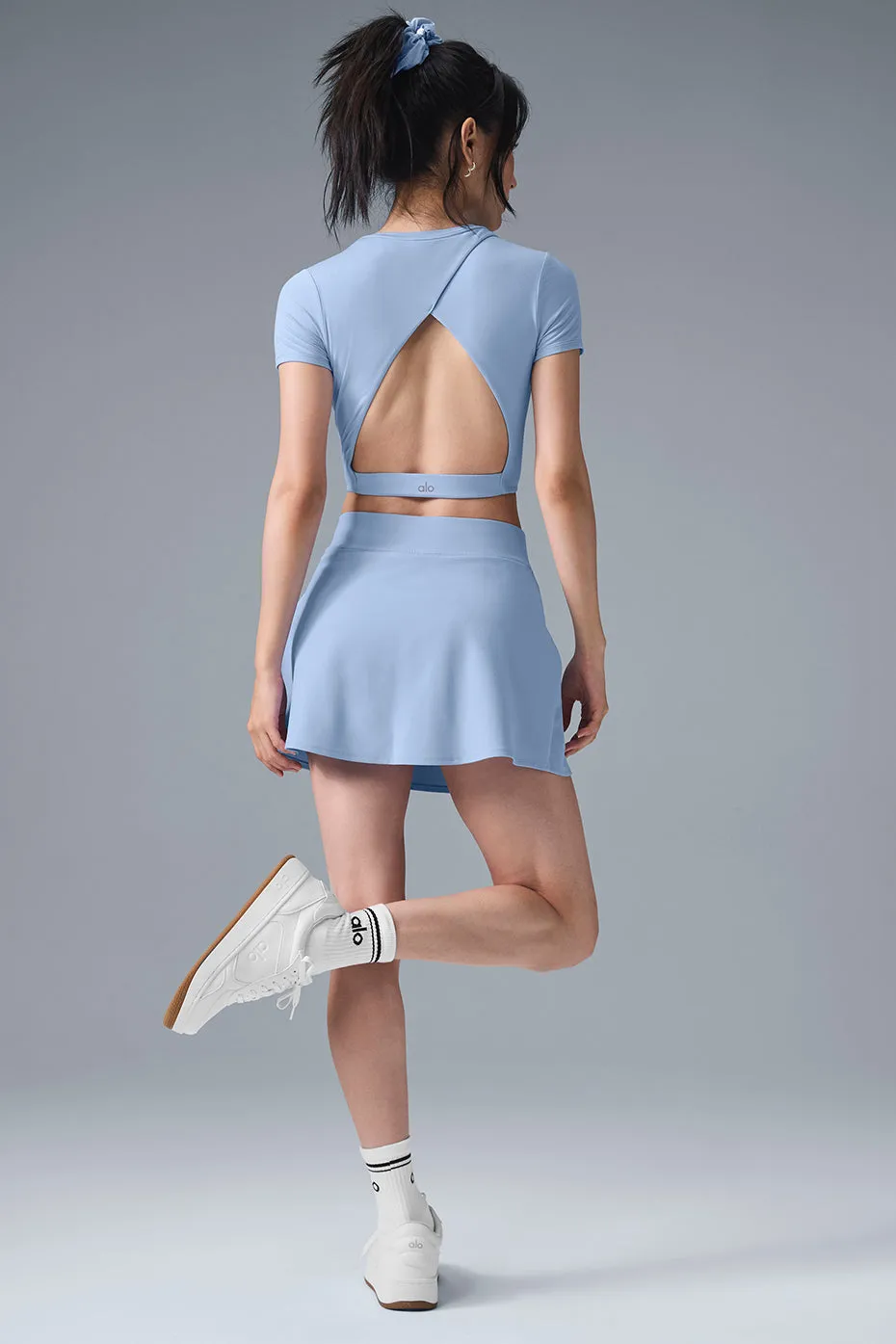 Alosoft Backspin Skirt - Seashell Blue sold by Alo Yoga product image thumbnail 4