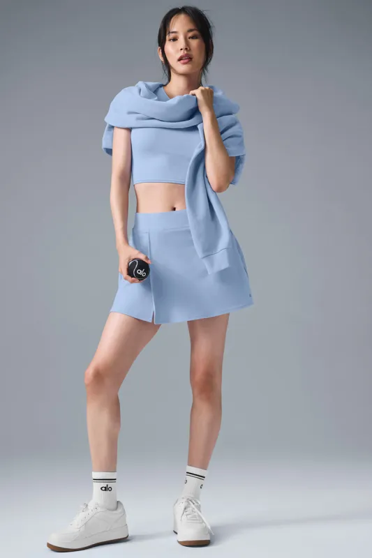 Alosoft Backspin Skirt - Seashell Blue sold by Alo Yoga