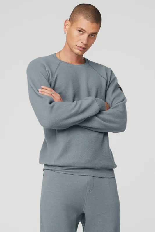 Triumph Crew Neck Sweatshirt - Steel Blue sold by Alo Yoga