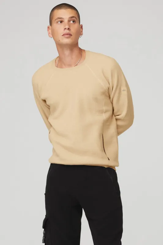 Triumph Crew Neck Sweatshirt - Sand Dune sold by Alo Yoga