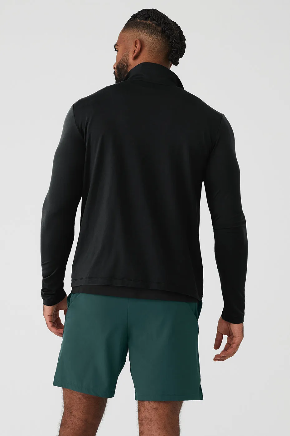 Conquer 1/4 Zip Reform Long Sleeve - Black sold by Alo Yoga product image thumbnail 4