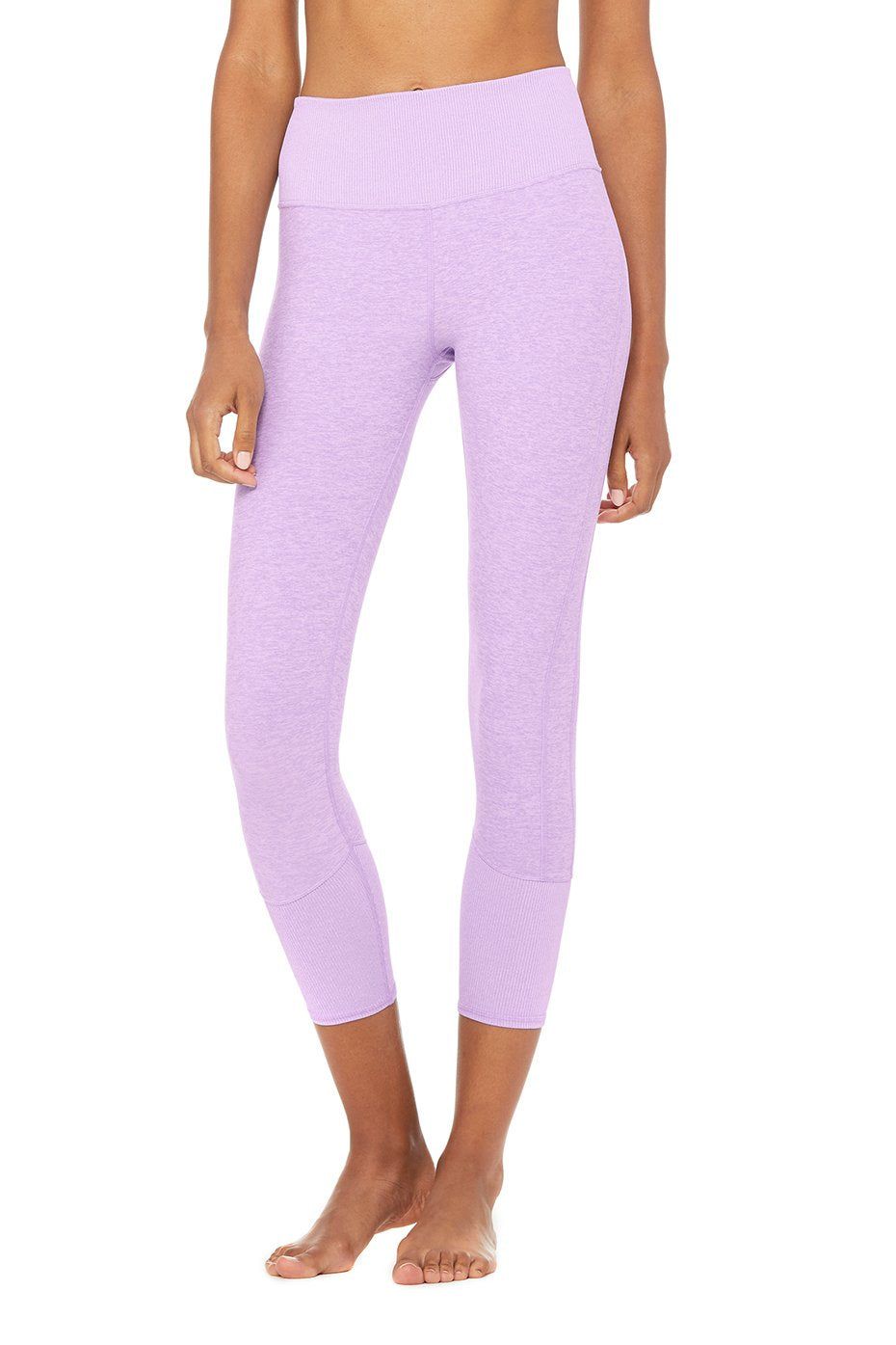 7/8 High-Waist Alosoft Lounge Legging - Ultraviolet Heather sold by Alo Yoga