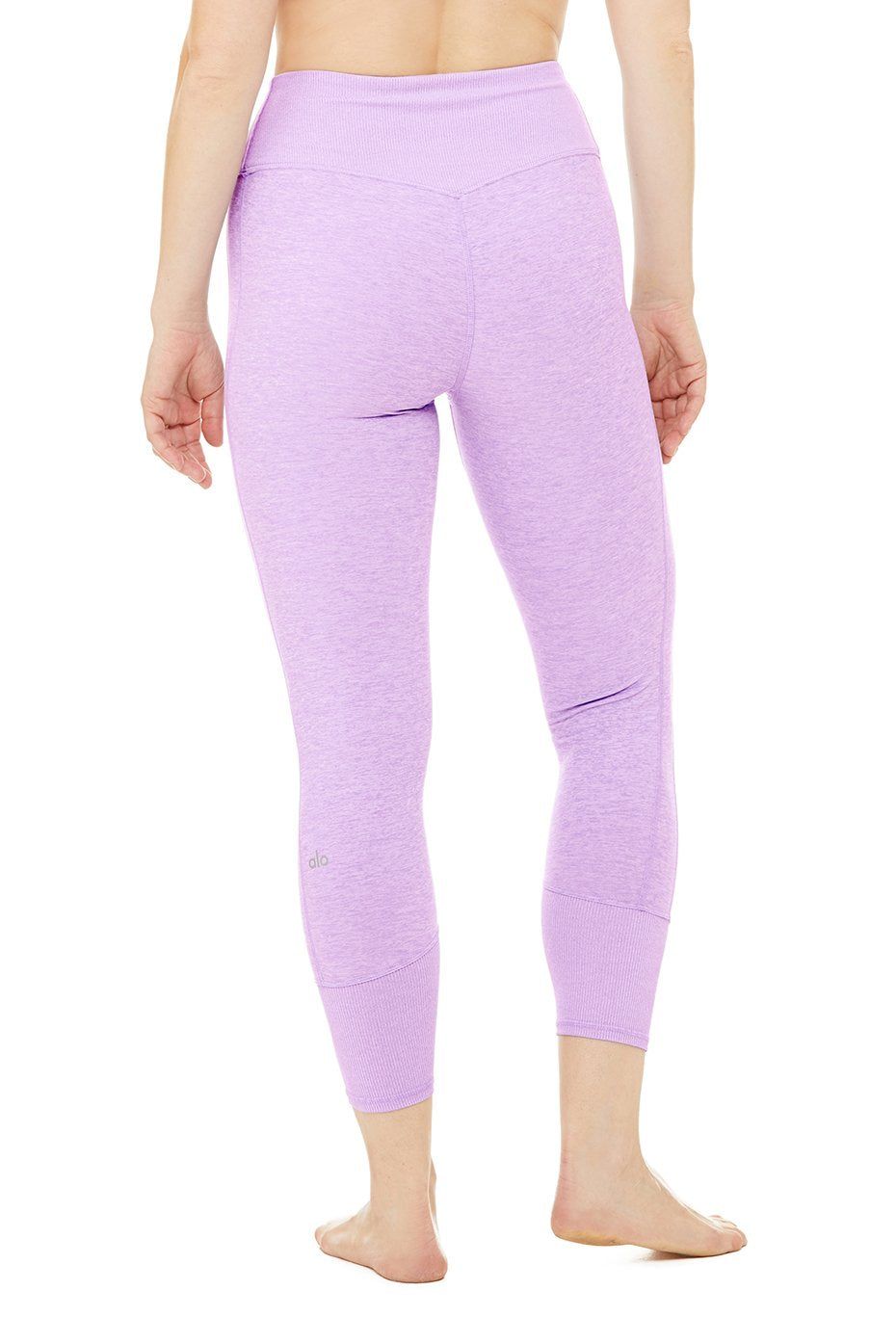 7/8 High-Waist Alosoft Lounge Legging - Ultraviolet Heather sold by Alo Yoga product image thumbnail 6