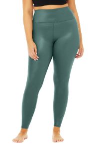 High-Waist Shine Legging - Seagrass Shine sold by Alo Yoga