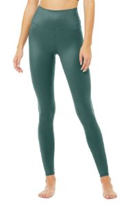High-Waist Shine Legging - Seagrass Shine sold by Alo Yoga