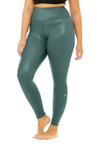 High-Waist Shine Legging - Seagrass Shine sold by Alo Yoga