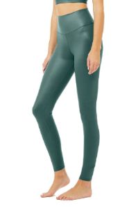 High-Waist Shine Legging - Seagrass Shine sold by Alo Yoga