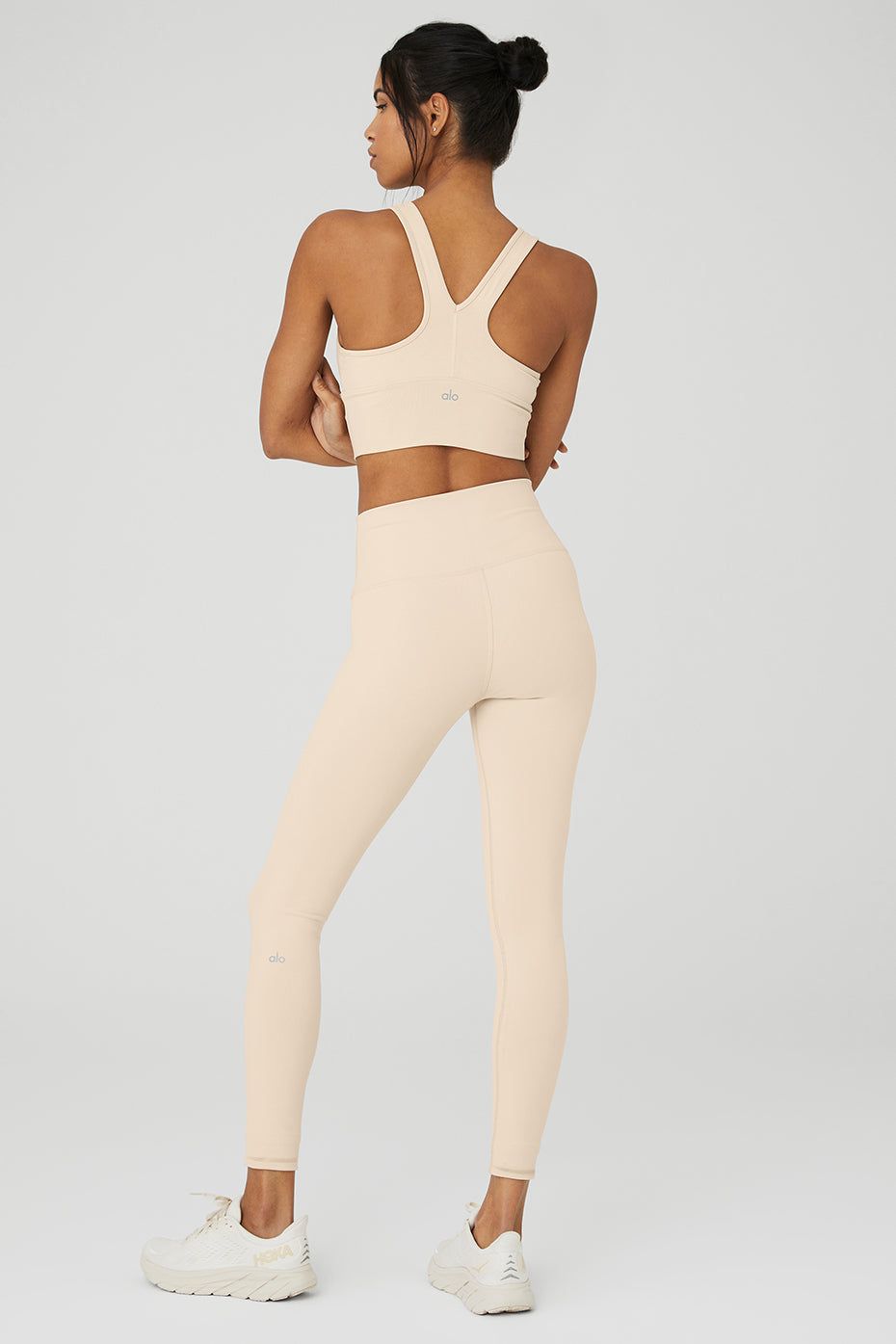 Wild Thing Bra & 7/8 High-Waist Airbrush Legging Set - Macadamia sold by Alo Yoga product image thumbnail 2