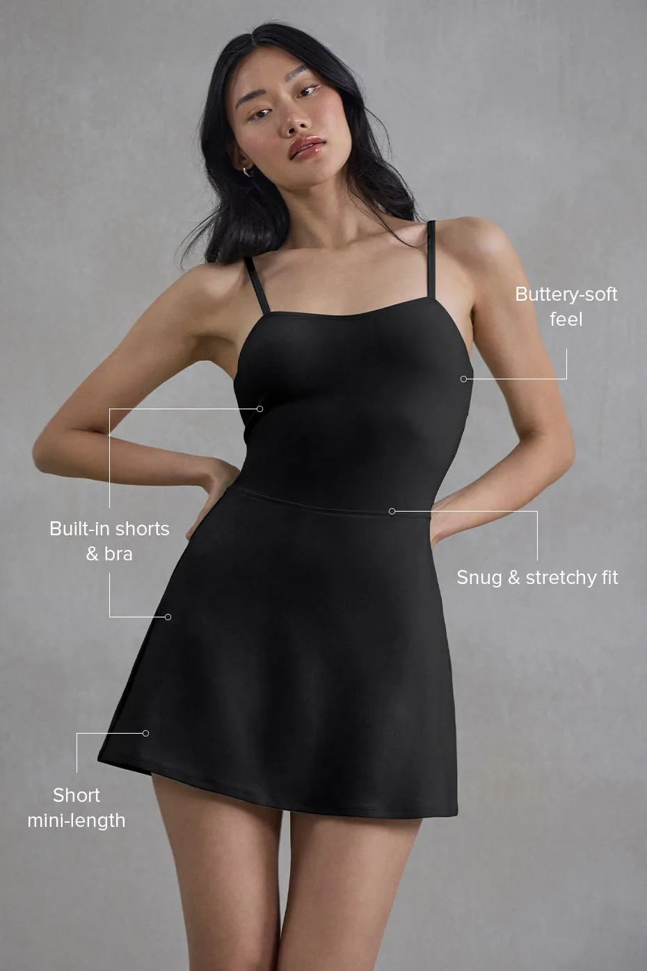 Alosoft Courtside Tennis Dress - Black sold by Alo Yoga product image thumbnail 2