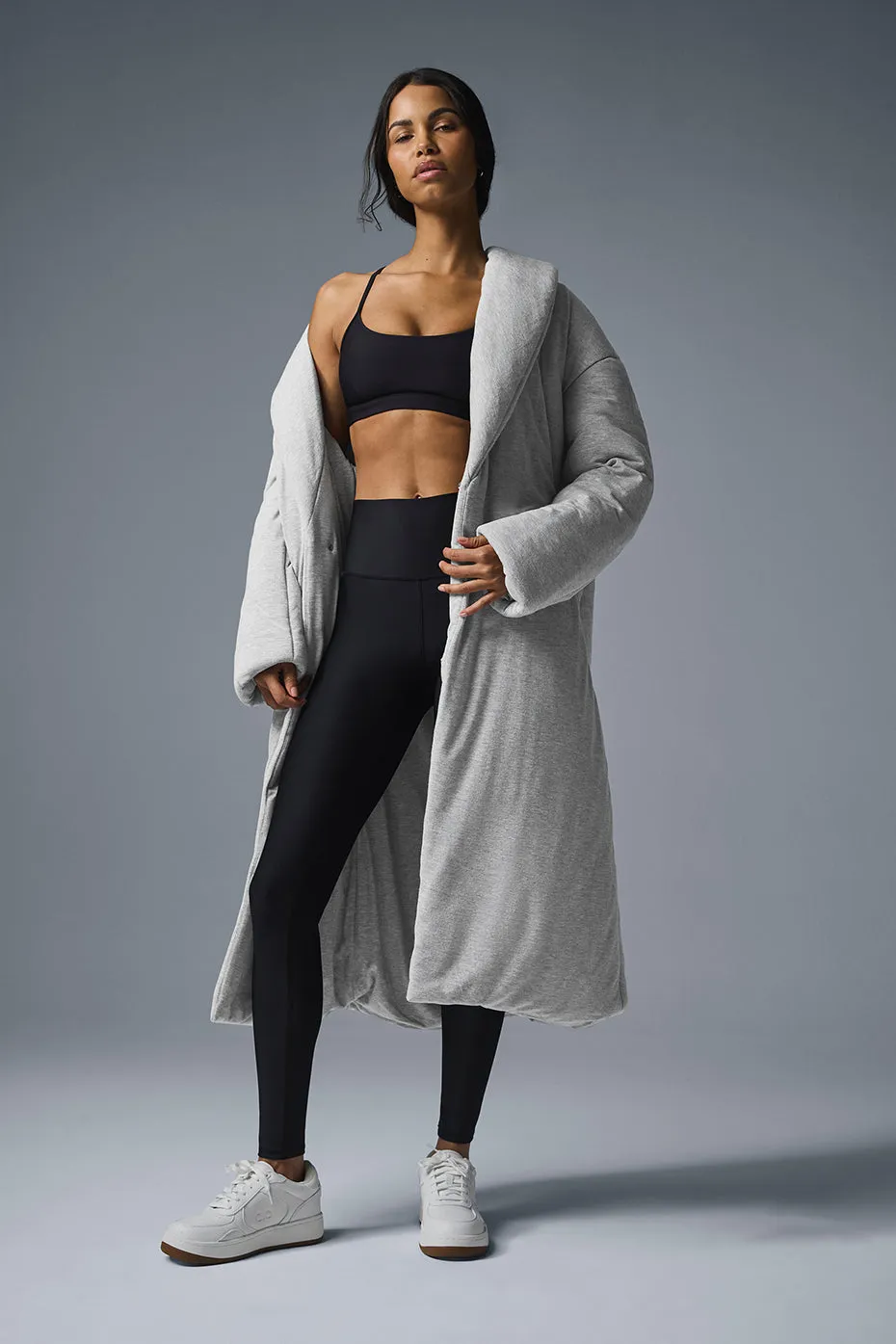 Quilted Perfection Puffer - Athletic Heather Grey sold by Alo Yoga product image thumbnail 2