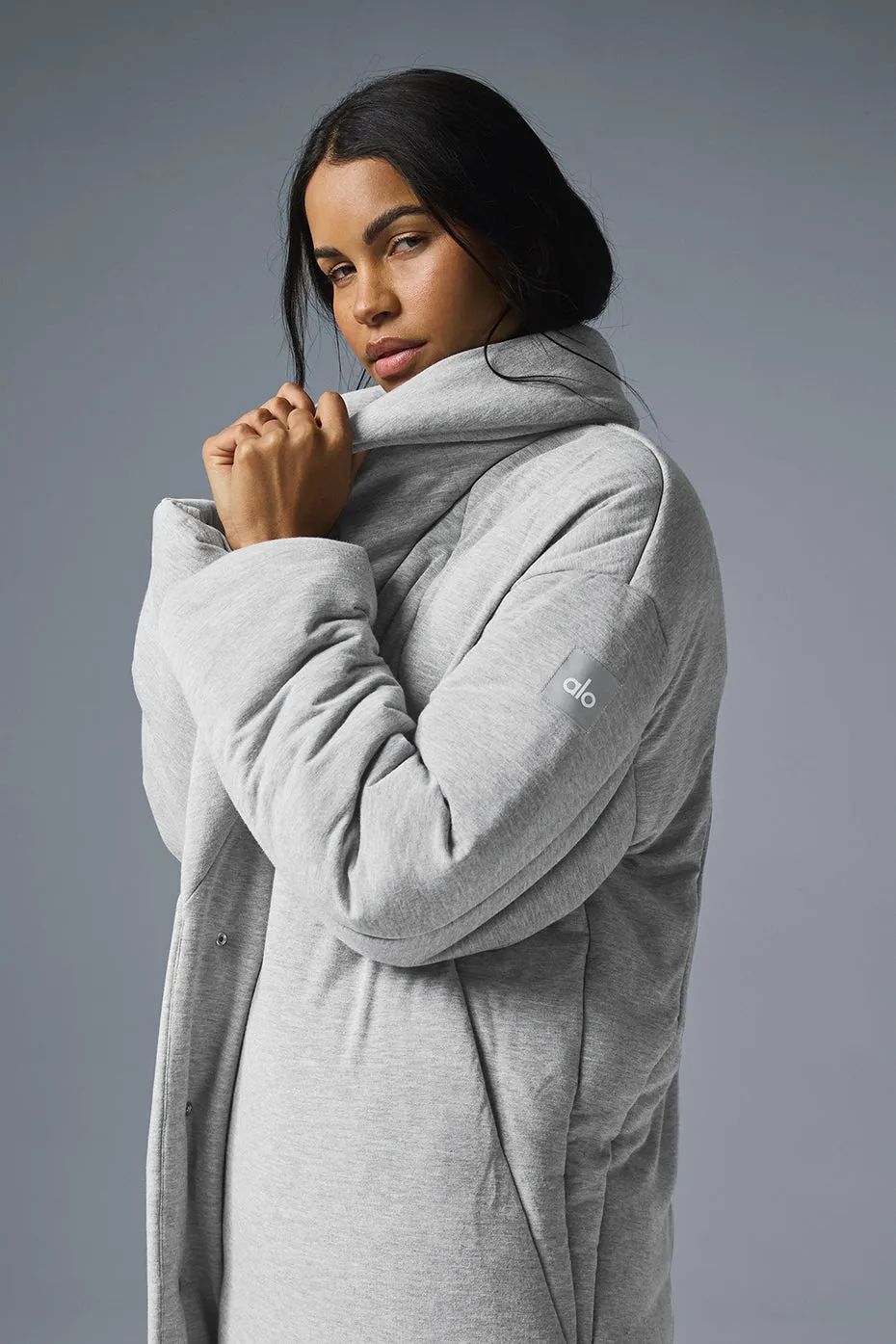 Quilted Perfection Puffer - Athletic Heather Grey sold by Alo Yoga product image thumbnail 5
