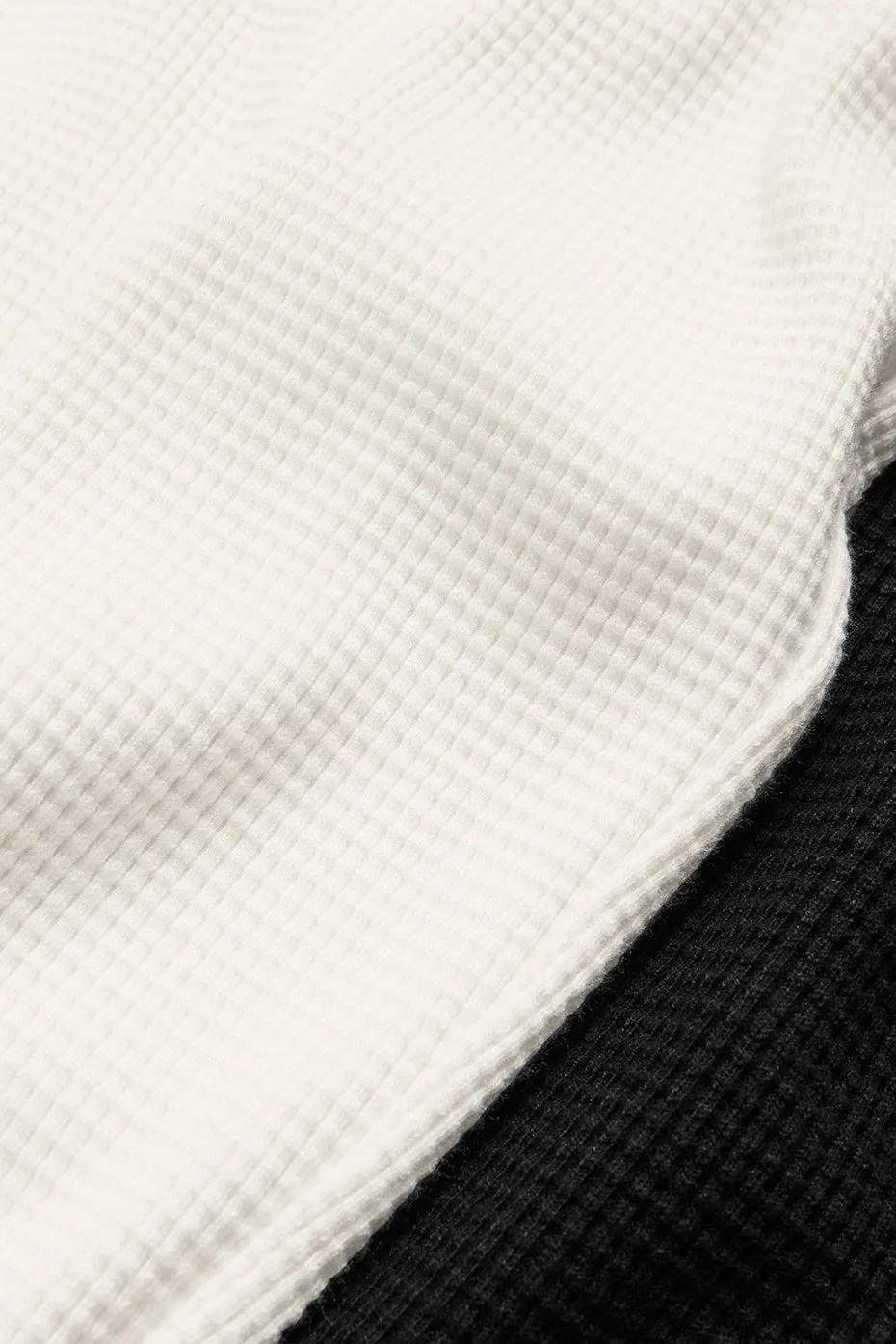 Waffle Weekend Escape Mock Neck Long Sleeve - Black sold by Alo Yoga product image thumbnail 2