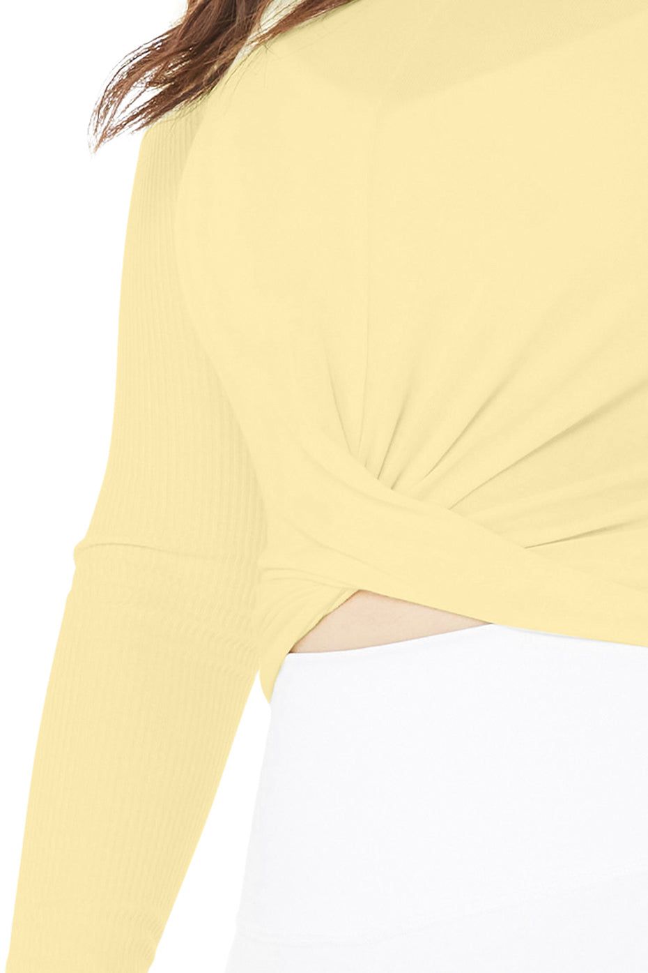 Cover Long Sleeve Top - Buttercup sold by Alo Yoga product image thumbnail 8