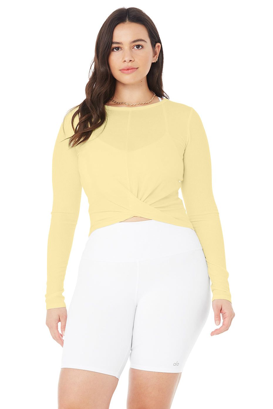 Cover Long Sleeve Top - Buttercup sold by Alo Yoga product image thumbnail 5