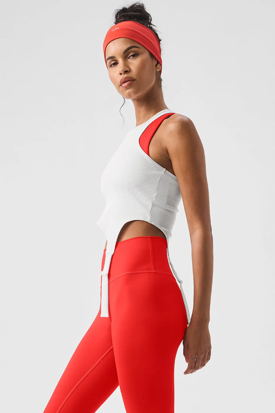 Alosoft Ribbed Revelation Tank - White sold by Alo Yoga product image thumbnail 3