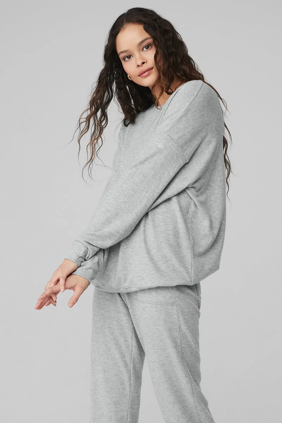 Soho Pullover - Athletic Heather Grey sold by Alo Yoga product image thumbnail 3