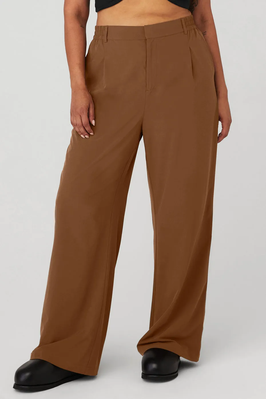 High-Waist Pursuit Trouser - Cinnamon Brown sold by Alo Yoga product image thumbnail 5