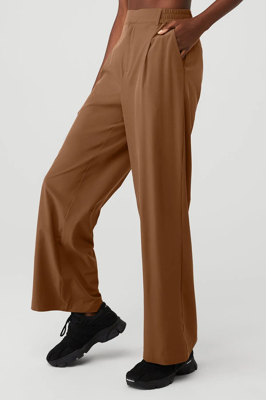 High-Waist Pursuit Trouser - Cinnamon Brown sold by Alo Yoga product image thumbnail 3
