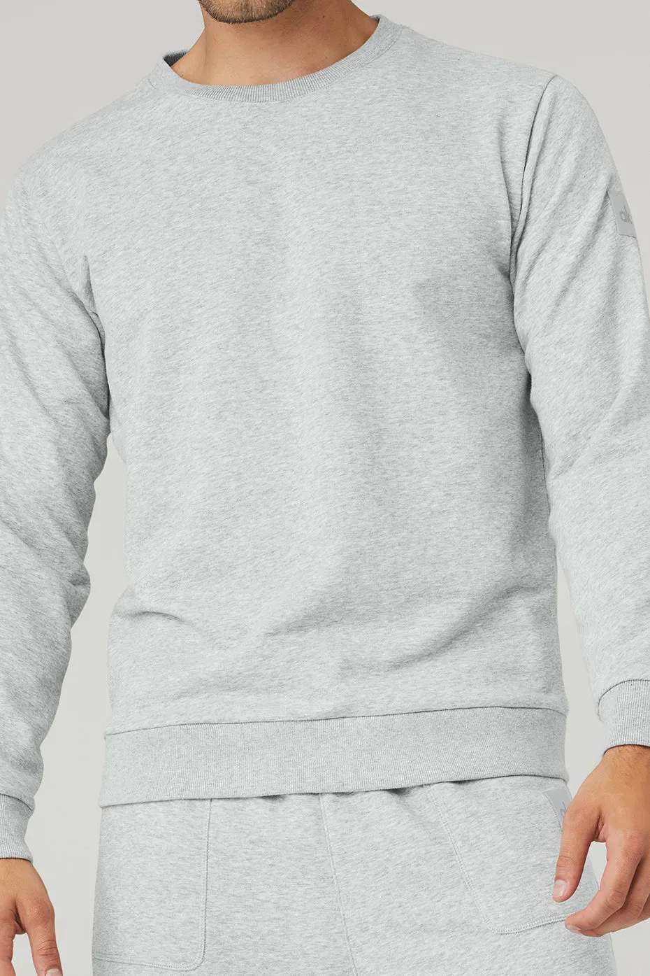 Qualifier Crewneck - Athletic Heather Grey sold by Alo Yoga product image thumbnail 4