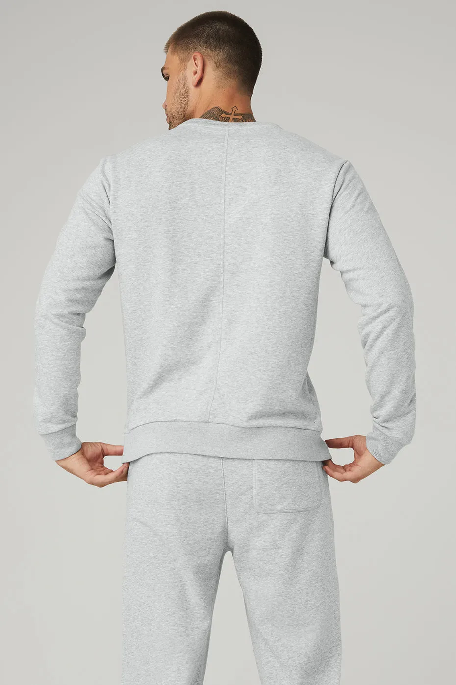 Qualifier Crewneck - Athletic Heather Grey sold by Alo Yoga product image thumbnail 2