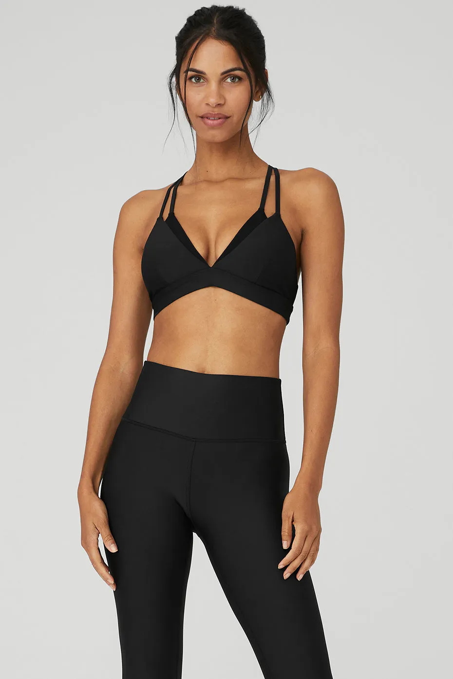 Airlift Layer Up Bra - Black sold by Alo Yoga product image thumbnail 2