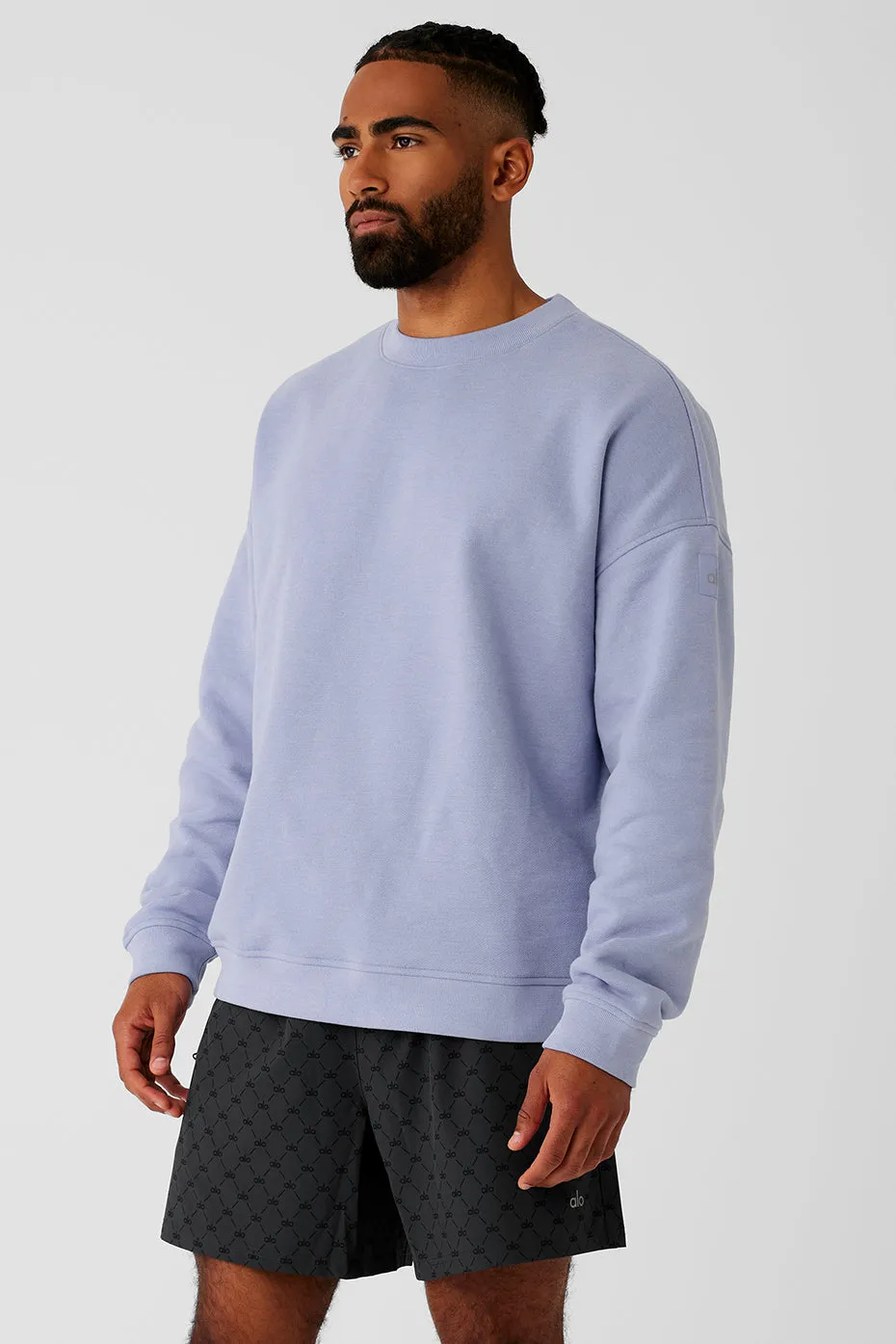 Renown Heavy Weight Crew Neck Pullover - Icy Purple sold by Alo Yoga product image thumbnail 3