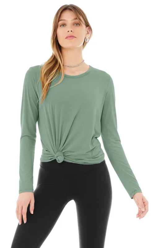 Motion Long Sleeve - Soft Seagrass sold by Alo Yoga