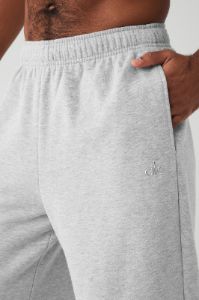 Accolade Straight Leg Sweatpant - Athletic Heather Grey sold by Alo Yoga