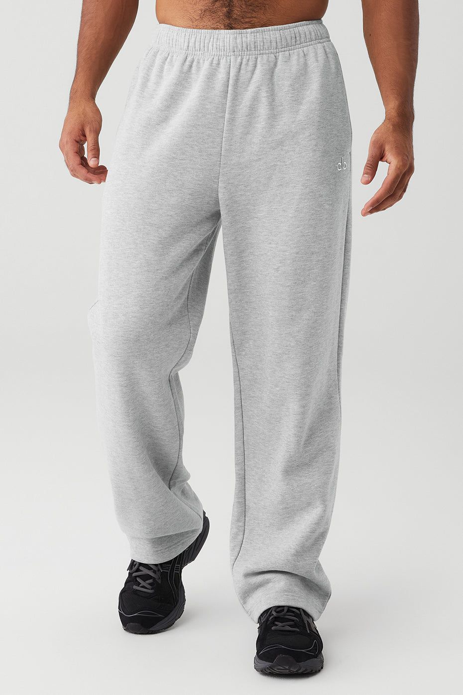 Accolade Straight Leg Sweatpant - Athletic Heather Grey sold by Alo Yoga